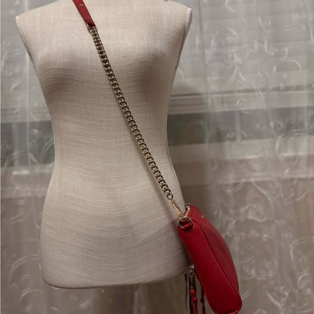 Rebecca Minkoff 5 Zip Red Crossbody Bag - Picture 16 of 16